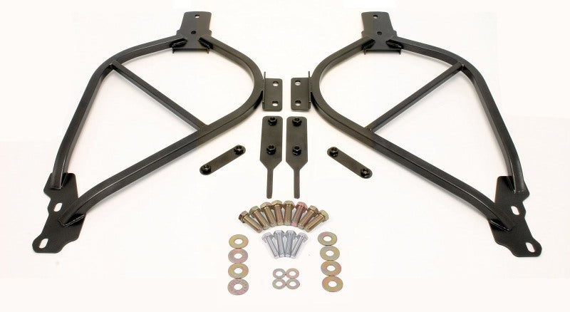 BMR 14-17 Chevy SS Bolt-On Subframe Connectors - Black Hammertone SFC013H