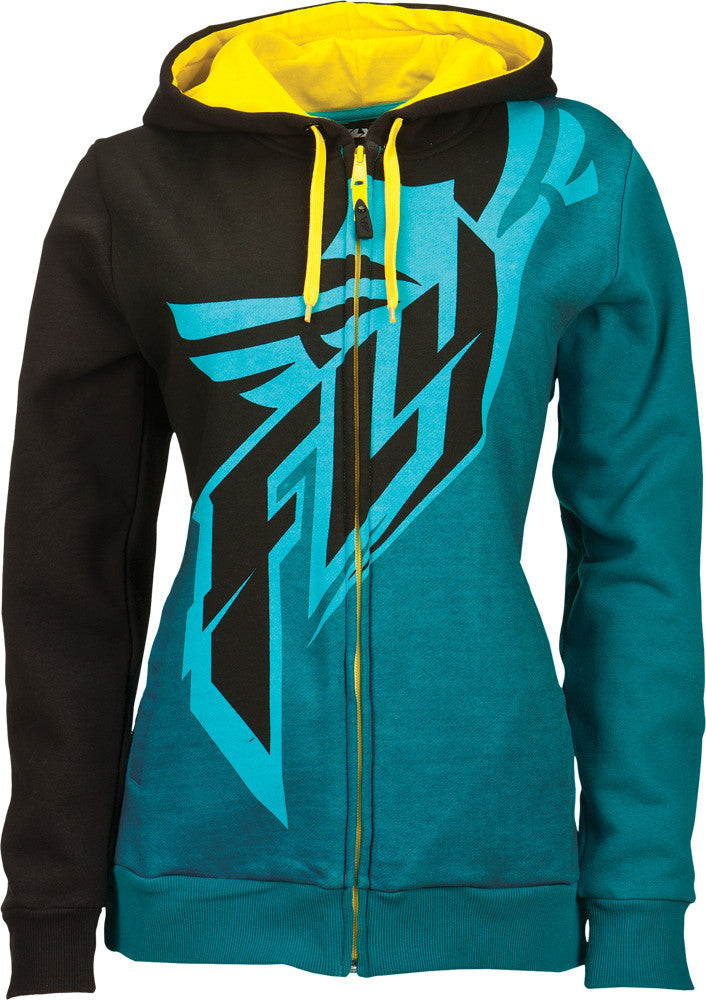 FLY RACING Arctic Ambience Hoody Black/Teal/Yellow M TEAL/BLK/YEL MD