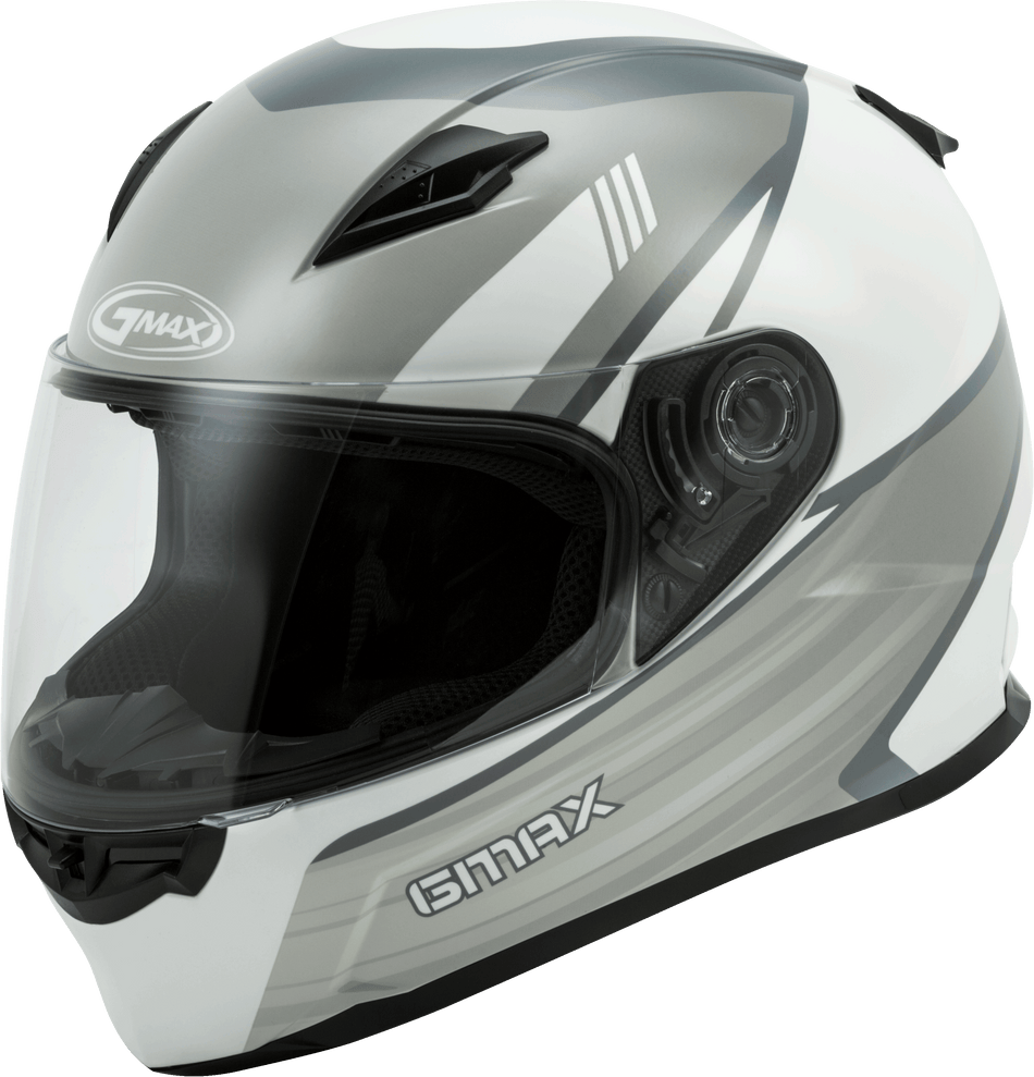 GMAX Ff-49 Full-Face Deflect Helmet White/Grey Xs G1494463