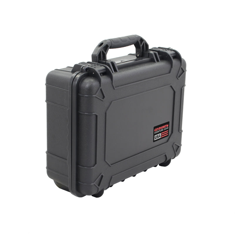 Go Rhino XVenture Gear Hard Case - Large 20in. / Lockable / IP67 / Automatic Air Valve - Tex. Black XG201608