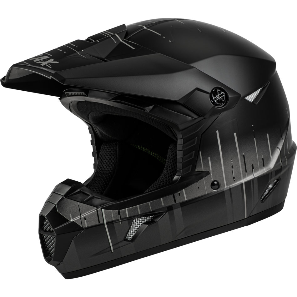 GMAX Youth Mx-46y Frequency Offroad Helmet Matte Black/Grey Yl D3465072