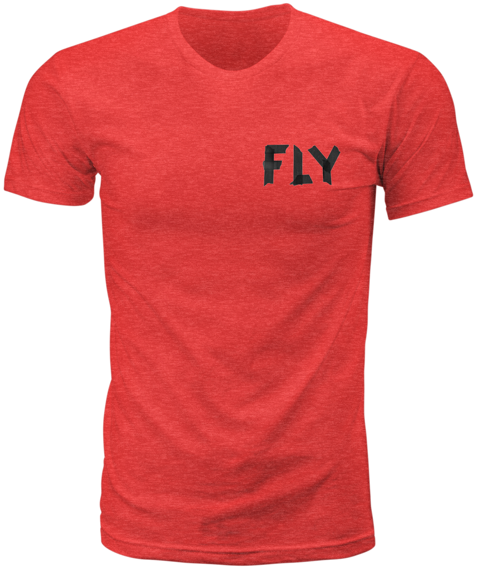 FLY RACING Fly Tape Tee Red Heather 2x 352-02322X