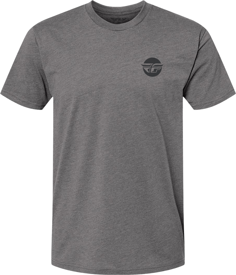 FLY RACING Fly Prime Tee Grey Heather Lg 352-0076L