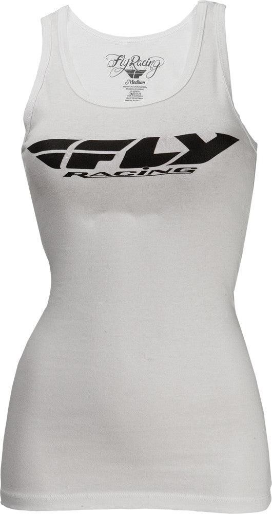 FLY RACING Corporate Ladies Tank White 2x 356-60742X