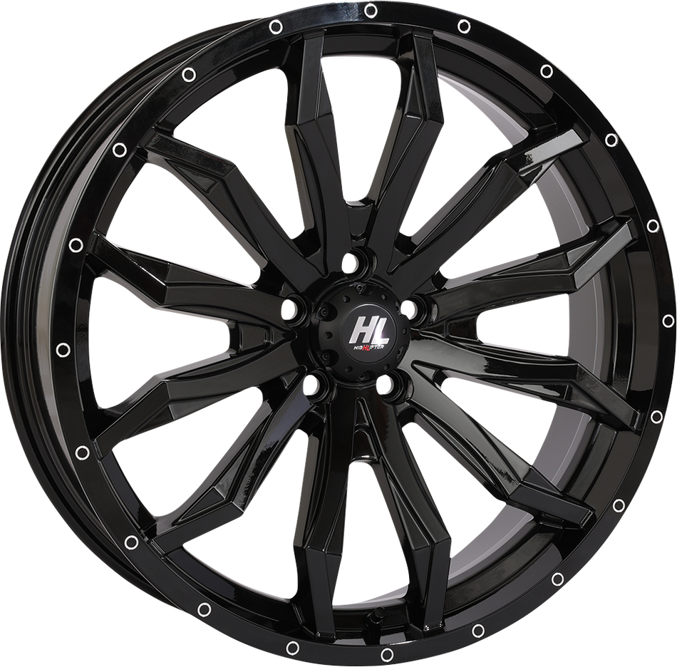 HIGH LIFTER Wheel - HL21 - Front/Rear - Gloss Black - 20x7 - 5/4.5 - 4+3 (+10 mm) 20HL21-1245