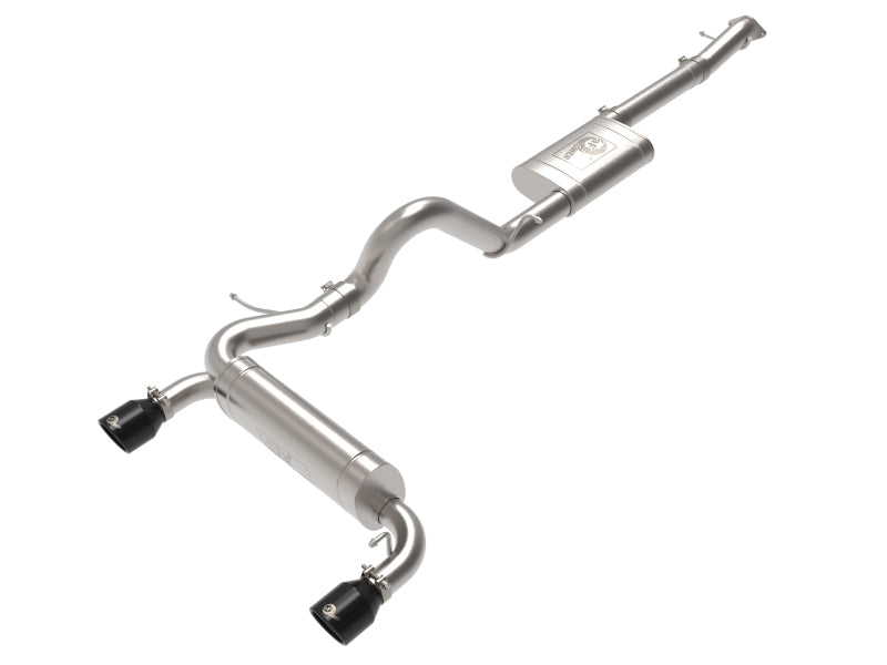 aFe Vulcan 3in 304 SS Cat-Back Exhaust 2021 Ford Bronco L4-2.3L (t)/V6-2.7L (tt) w/ Black Tips 49-33138-B