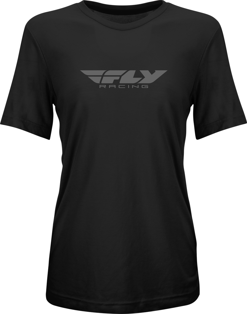 FLY RACING Women's Fly Origin Corp Tee Black/Grey Sm 356-0100S