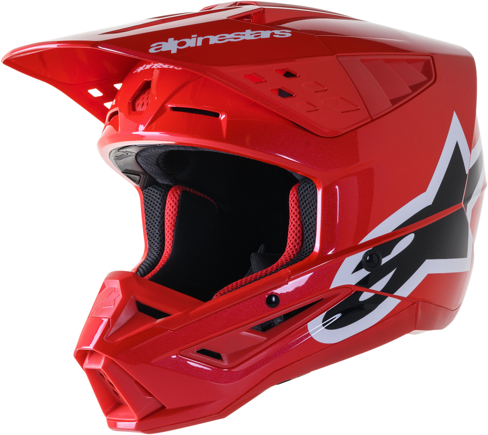 ALPINESTARS S-M5 Corp Helmet Bright Red Glossy Md 8306423-3010-M
