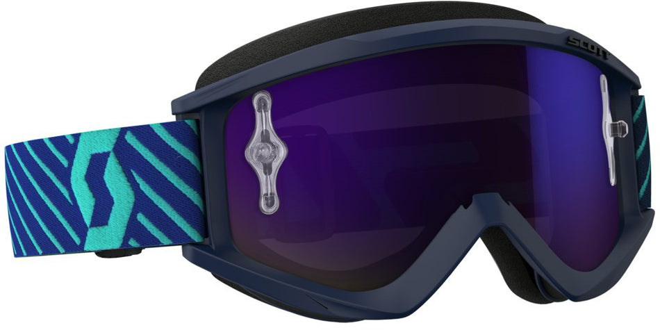 SCOTT Recoil Xi Goggle Blue W/Purple Chrome Lens 262596-5572281