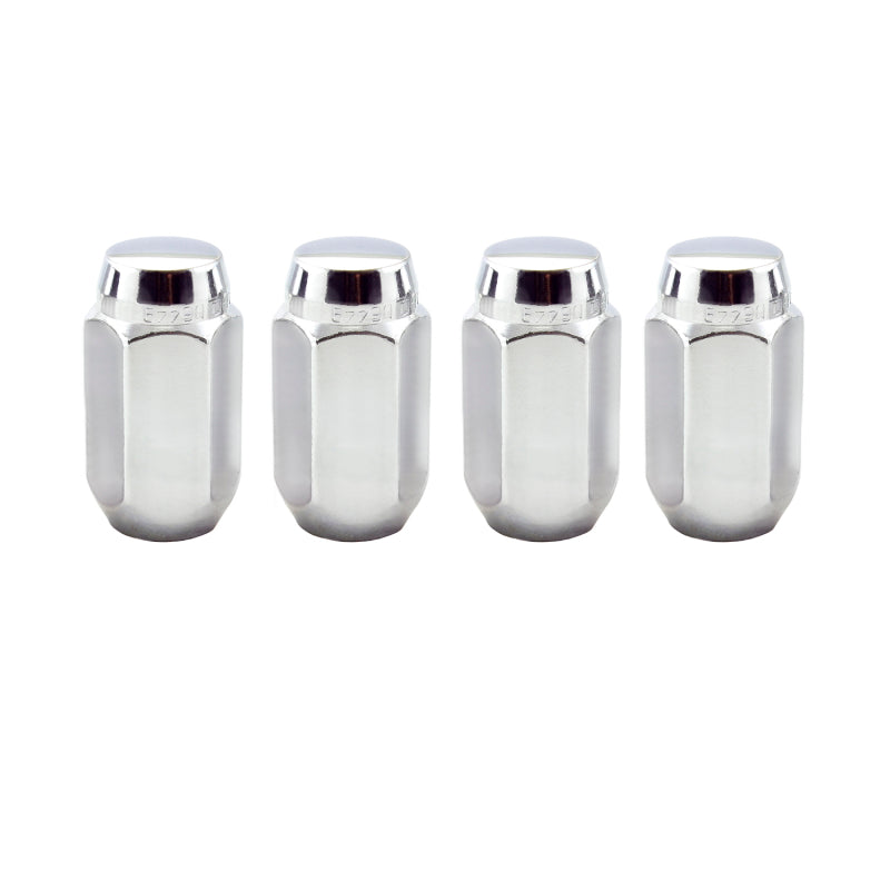 McGard Hex Lug Nut (Cone Seat) M14X1.5 / 22mm Hex / 1.635in. Length (4-Pack) - Chrome 64069