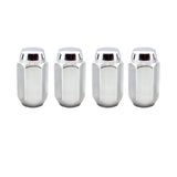 McGard Hex Lug Nut (Cone Seat) M14X1.5 / 22mm Hex / 1.635in. Length (4-Pack) - Chrome 64069