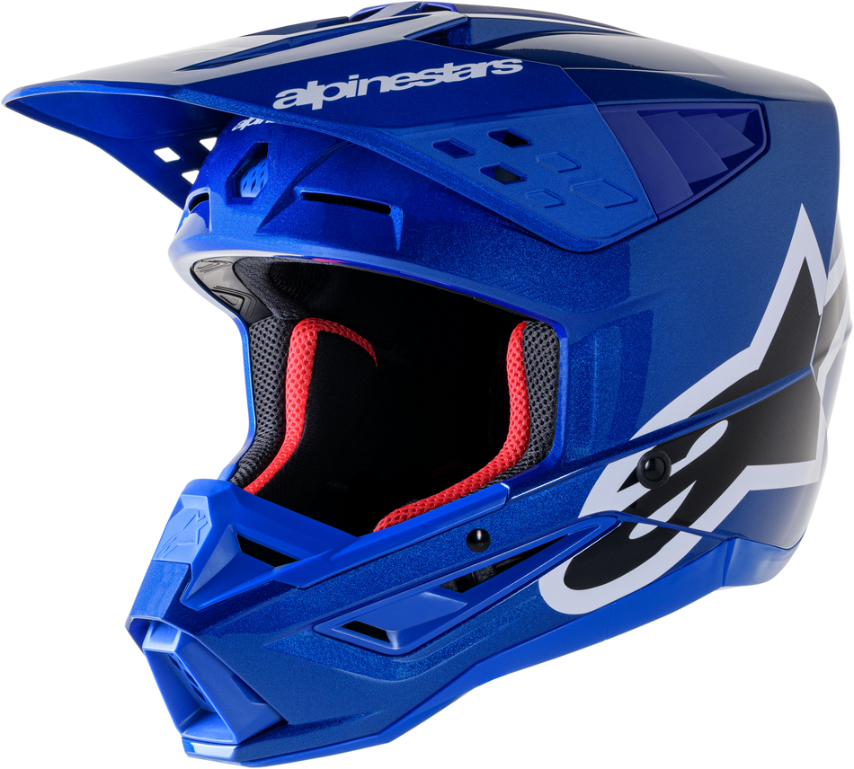 ALPINESTARS S-M5 Corp Helmet Blue Glossy Lg 8306423-7900-L