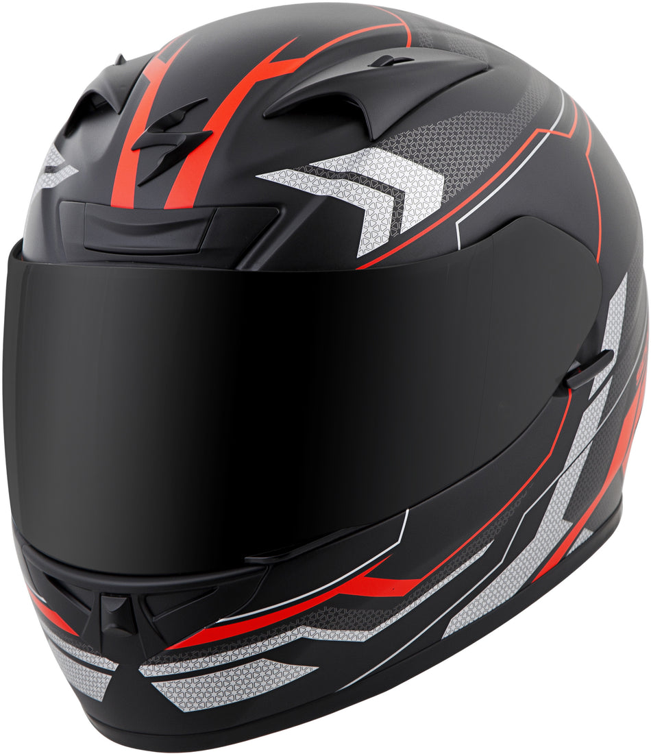 SCORPION EXO Exo-R710 Full-Face Helmet Transect Red Md 71-4404