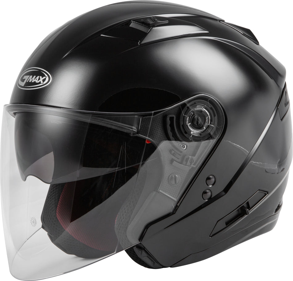 GMAX Of-77 Open-Face Helmet Black Lg O1770026