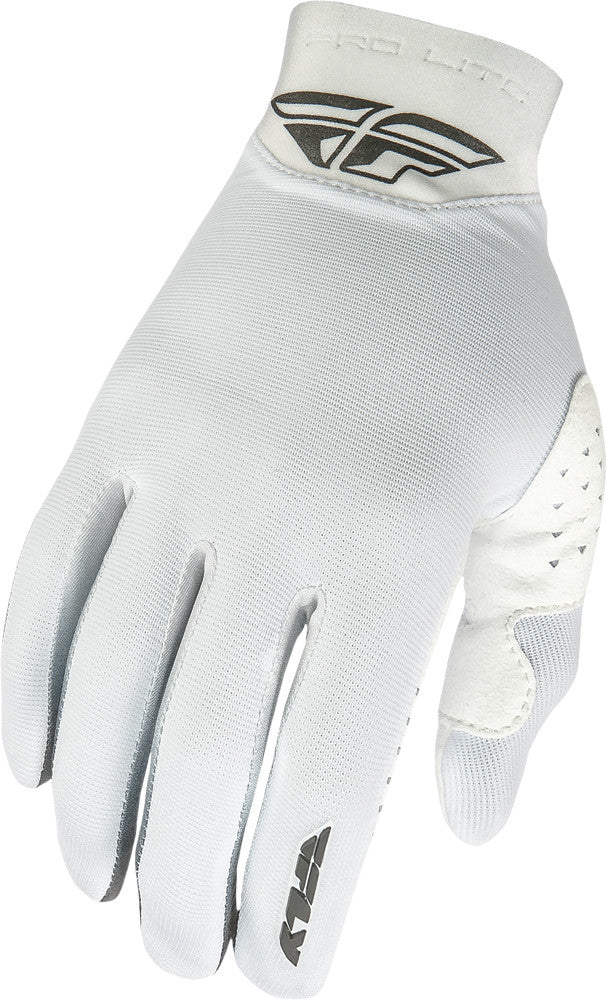 FLY RACING Pro Lite Gloves White Sz 8 369-81408