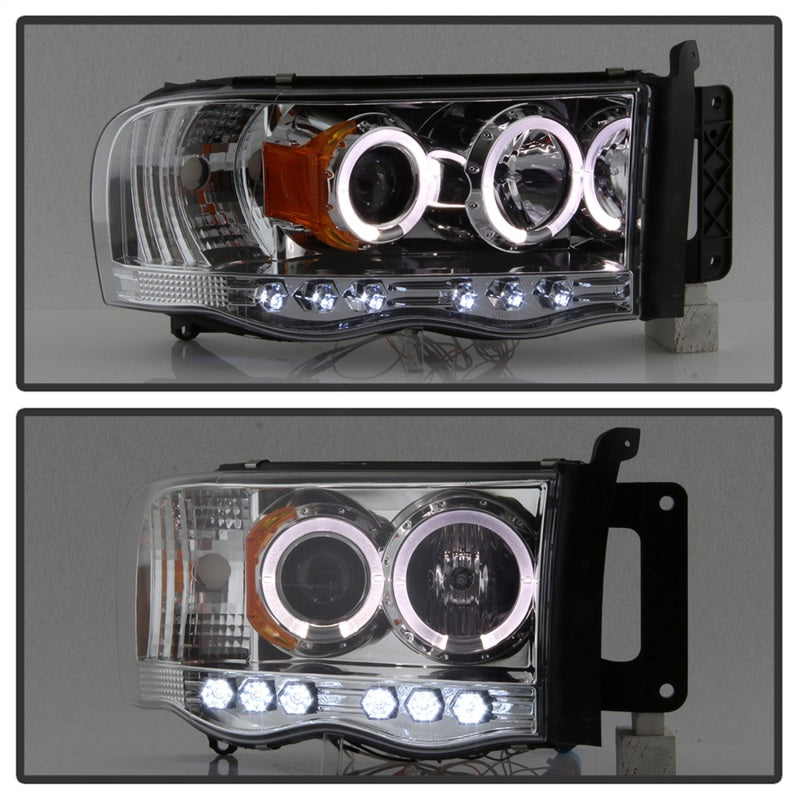 Spyder Dodge Ram 1500 02-05/Ram 2500 03-05 Projector Headlights LED Halo LED Chrm PRO-YD-DR02-HL-C 5009982