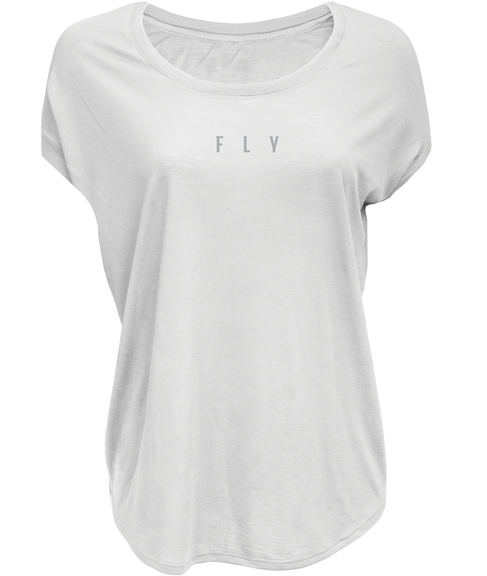 FLY RACING Women's Fly Breezy Tee White 2x 356-00442X