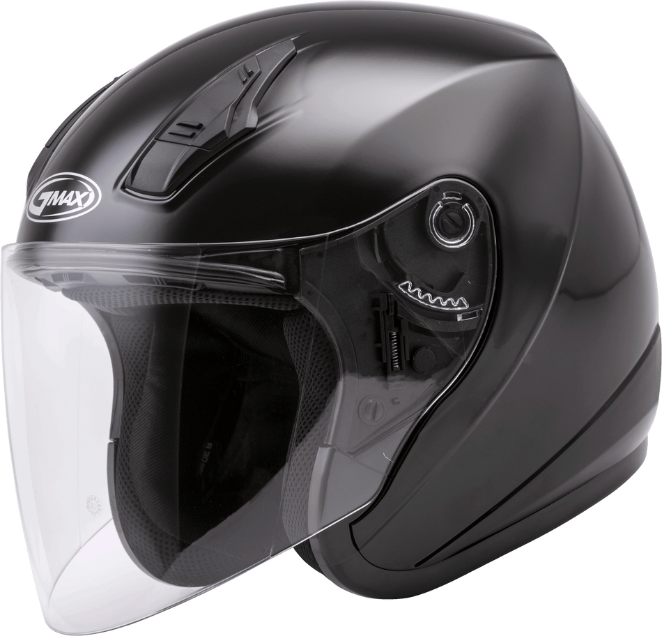 GMAX Of-17 Open-Face Helmet Black Md G317025N