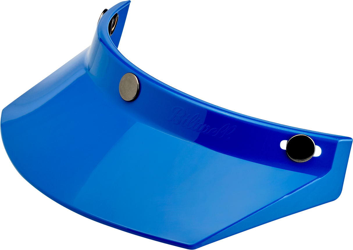 BILTWELL Moto 3-Snap Visor - Blue 2002-564