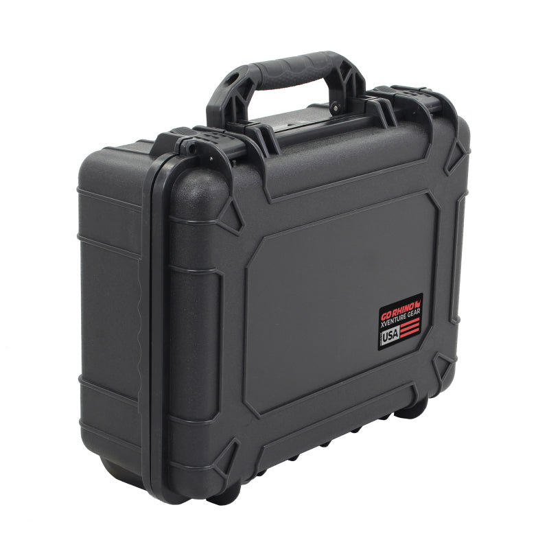 Go Rhino XVenture Gear Hard Case - Large 20in. / Lockable / IP67 / Automatic Air Valve - Tex. Black XG201608