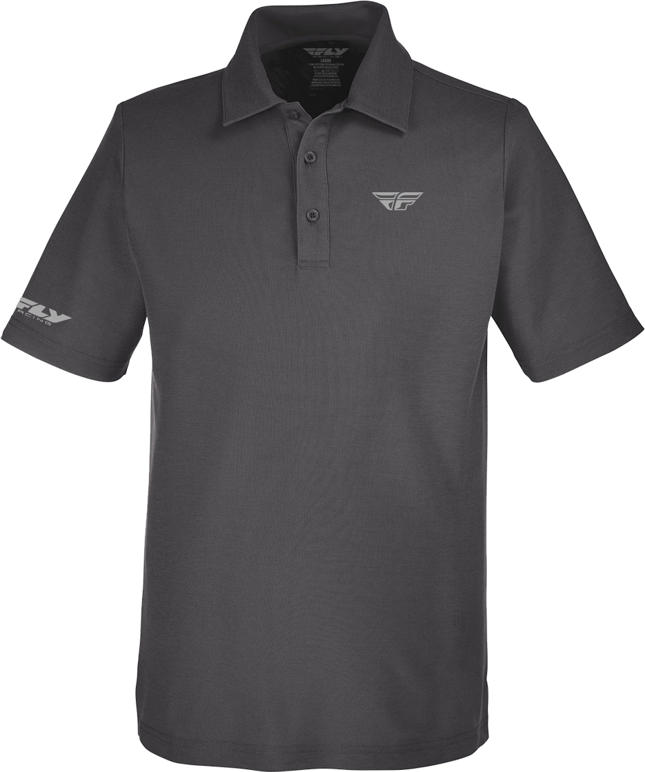 FLY RACING Fly Performance Polo Charcoal Md 352-6016M