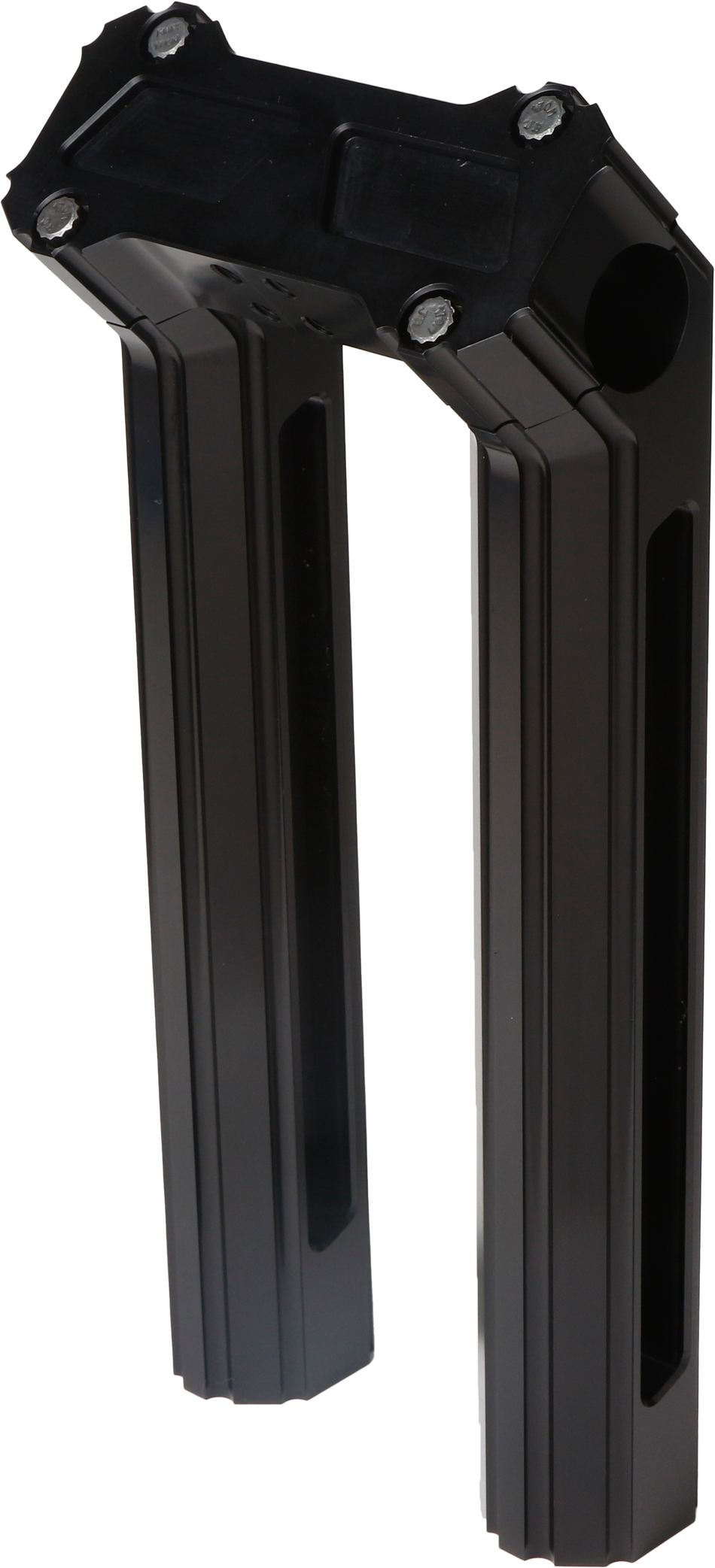 HOFMANN DESIGNS H/D Billet Risers 10" Black Kickback HDB-1006B