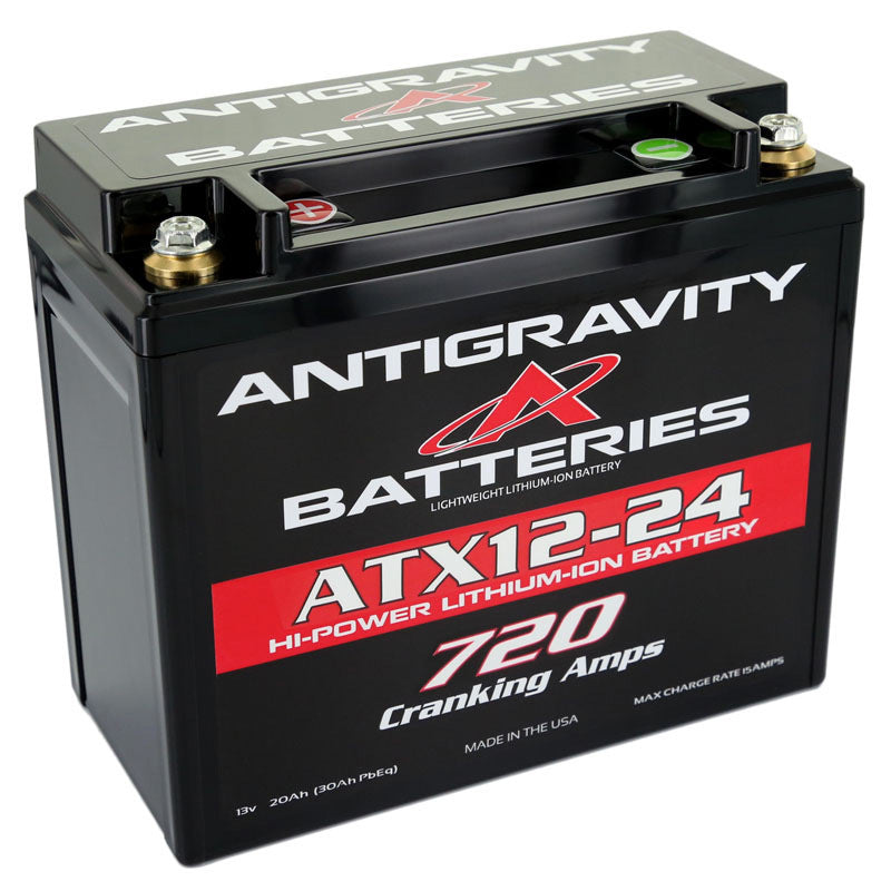 Antigravity XPS V-12 Lithium Battery - Left Side Negative Terminal AG-YTX12-24-L