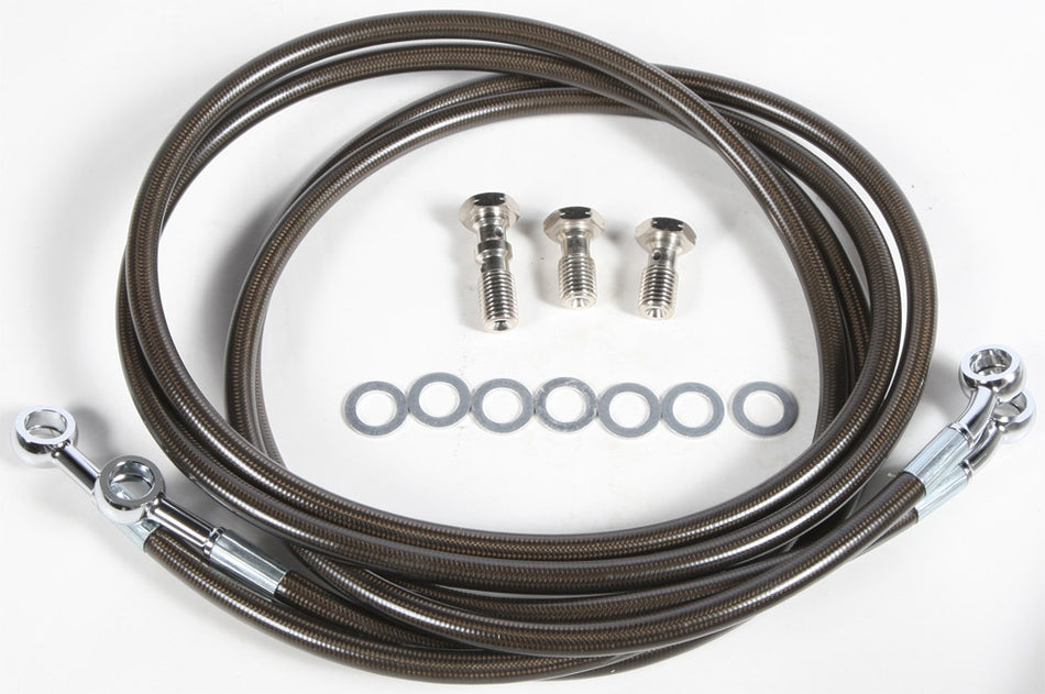 STREAMLINE 2-Line Front Brake Line Kit St Andard (Smoke) Z400-2F-SMOKE-OLD