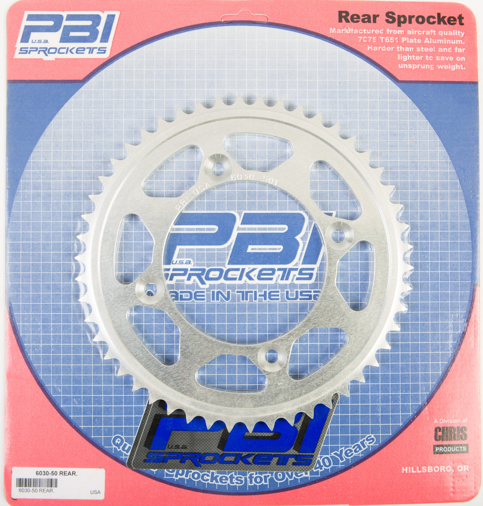 PBIRear Sprocket Aluminum 50t-428 Suz/Yam6030-50-2