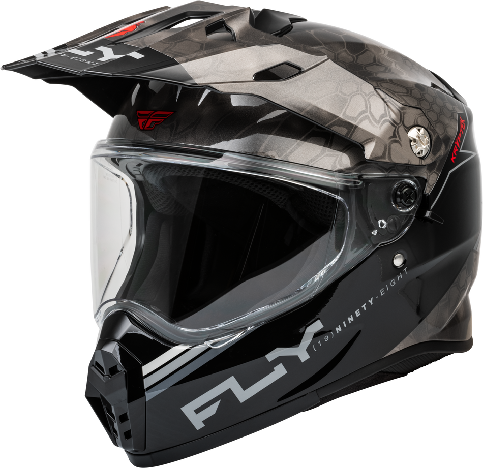 FLY RACING Trekker Kryptek Conceal Helmet Black/Grey/White 2x 73-70272X