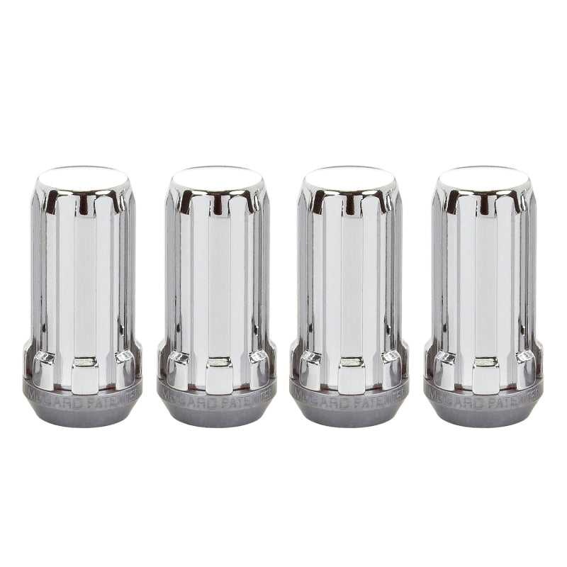 McGard SplineDrive Lug Nut (Cone Seat) M14X1.5 / 1.935in. Length (4-Pack) - Chrome (Req. Tool) 65310