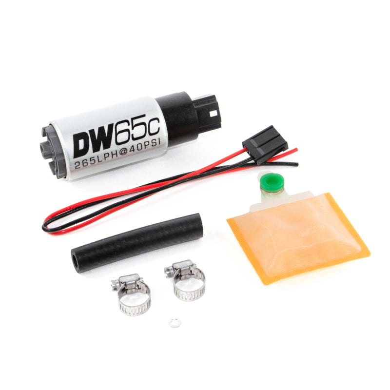 DeatschWerks 265 LPH DW65C Series Compact Fuel Pump w/o Mounting Clips (w/ Universal Install Kit) 9-651-1000