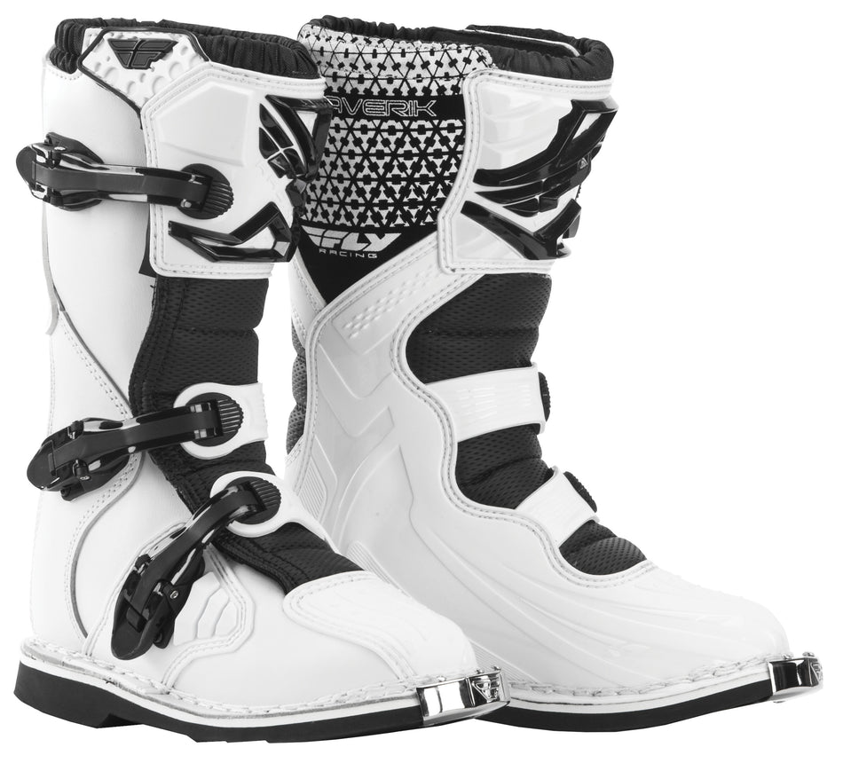 FLY RACING Maverik Mx Boots White/Black Sz 06 364-56406