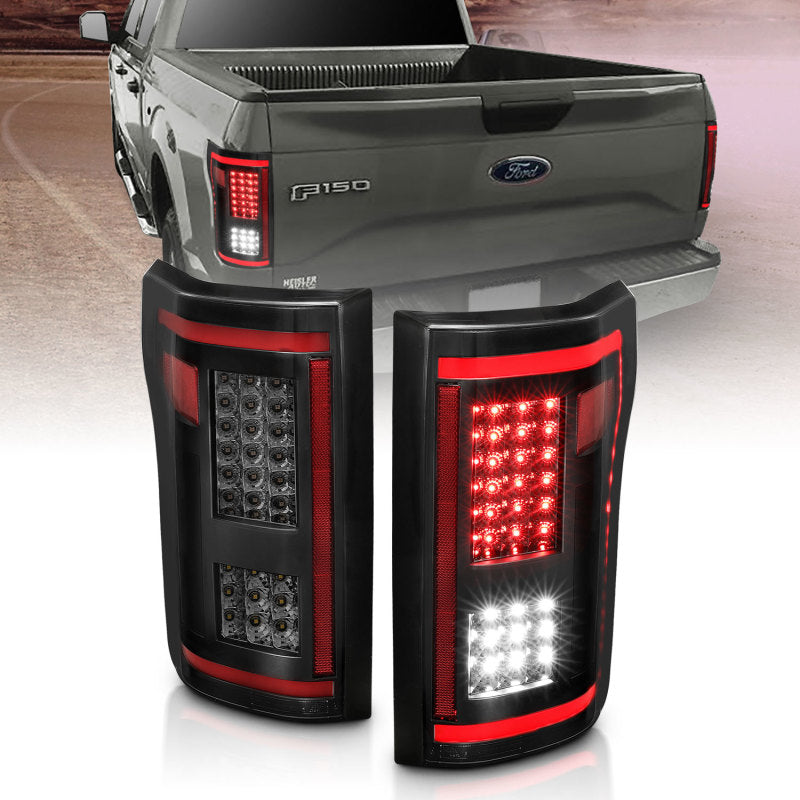 ANZO 15-17 Ford F-150 LED Taillights - Smoke 311294