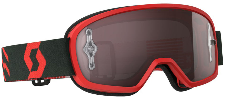 SCOTT Buzz Pro Goggle Red/Black W/Silver Chrome Lens 262602-1018269