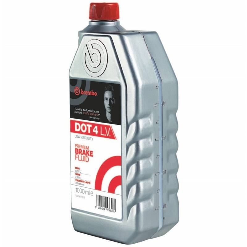 Brembo DOT 4 Low Viscosity Brake Fluid (1000 ML) L04210