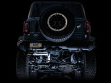 AWE Tuning 2021+ Ford Bronco 0FG Single Rear Exit Exhaust w/Diamond Black Tip & Bash Guard 3015-23789