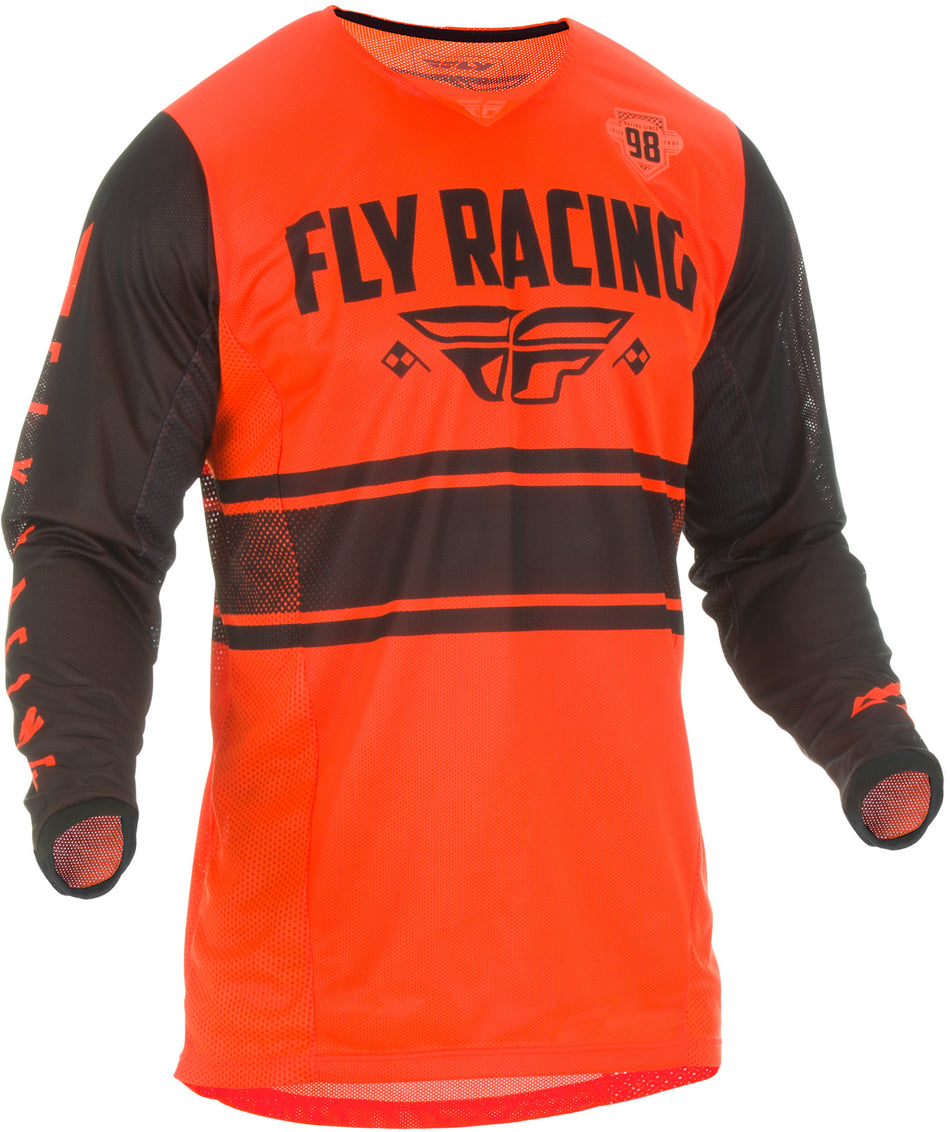 FLY RACING Kinetic Mesh Era Jersey Neon Orange/Black Lg 372-327L
