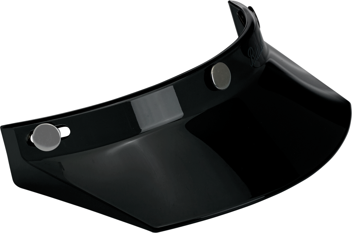 BILTWELL Moto 3-Snap Visor - Black 2002-561