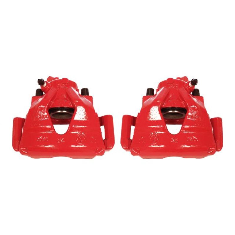 Power Stop 99-10 Volkswagen Beetle Front Red Calipers w/Brackets - Pair S2014