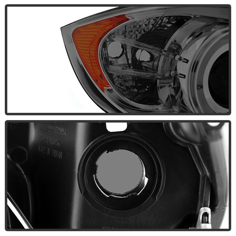 Spyder BMW E90 3-Series 06-08 (4 dr) Proj LED Halo Amber Reflctr Rplc Bulb Smke PRO-YD-BMWE9005-AM-S 5009029