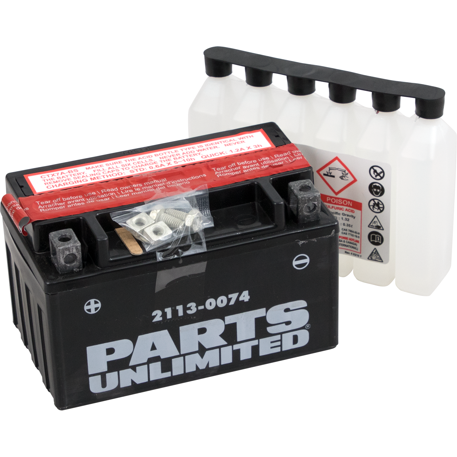 Parts Unlimited Agm Battery Ytx7a-Bs .35 L Ctx7a-Bs – Bill's Exhausts LLC