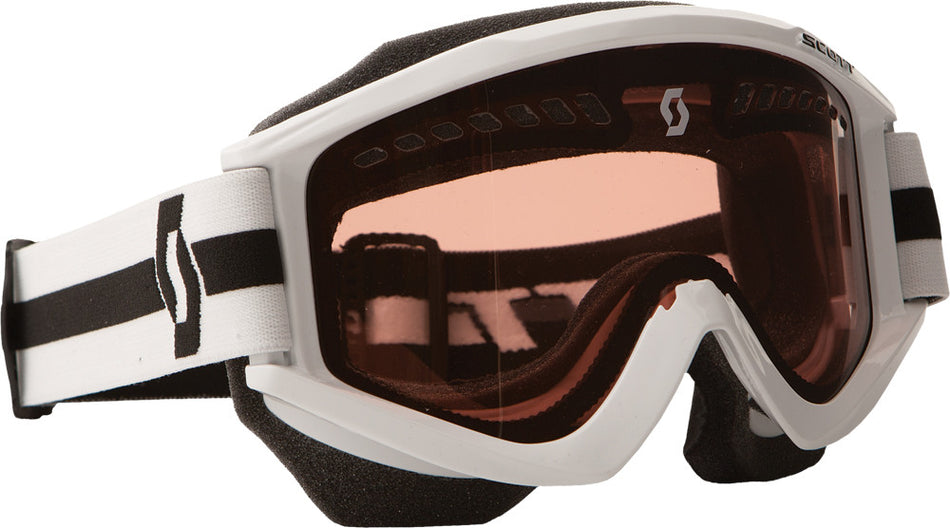 SCOTT Recoilxi Pro Snowcross Goggle White W/Acs Rose Lens 221334-3711108