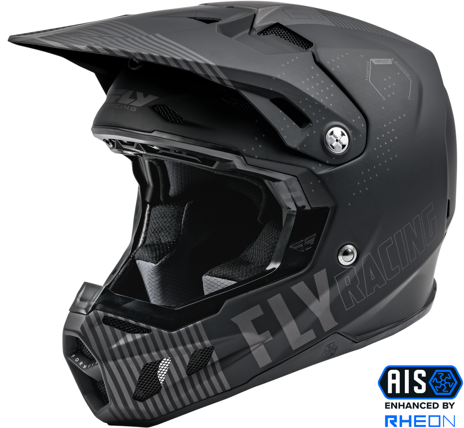FLY RACING Formula Cc Primary Helmet Matte Grey/Black 2x 73-43052X