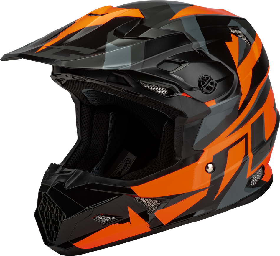 GMAX Mx-96 Splinter Helmet Black/Orange 3x D3961499