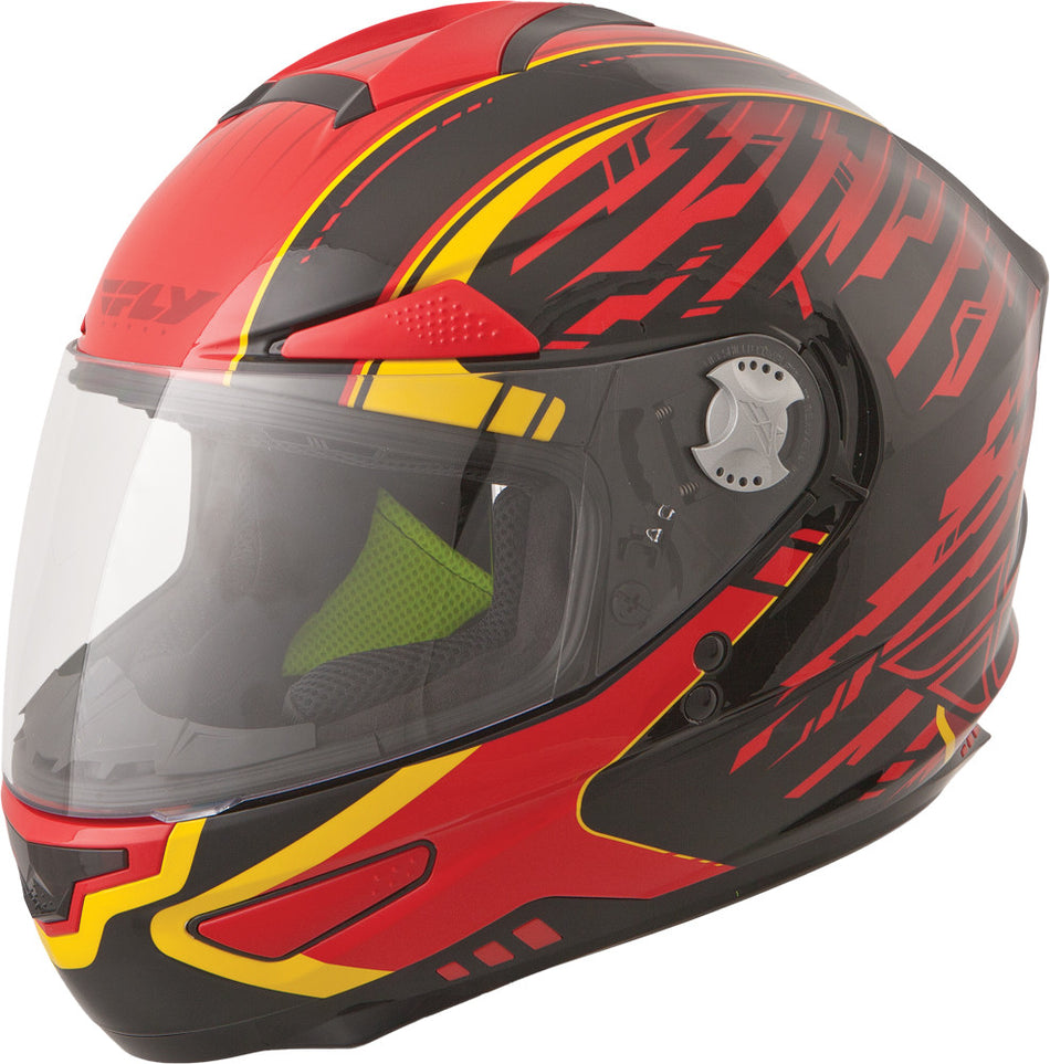 FLY RACING Luxx Shock Helmet Red/Black/Yellow 2x F73-83122X TC-1