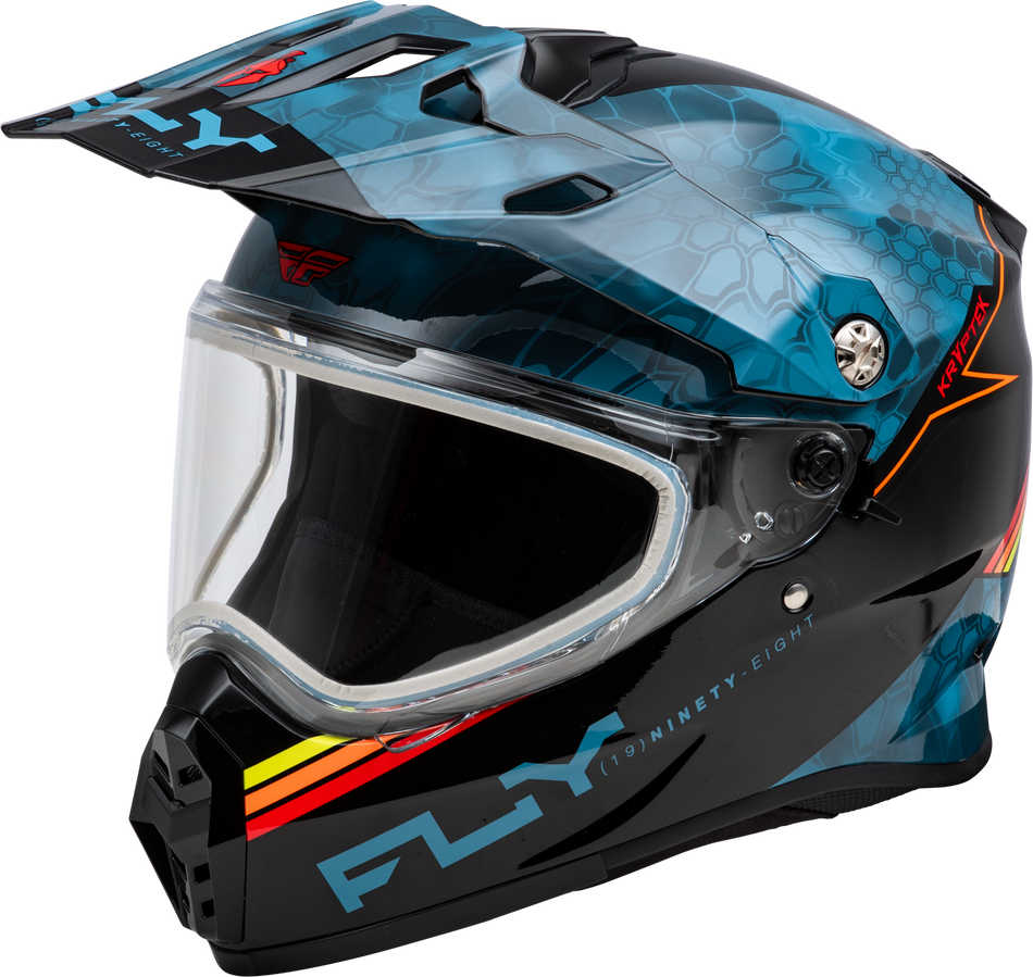 FLY RACING Trekker Cw Conceal Helmet Dual Shld Slate/Black/Red 2x 73-313592X