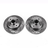 Power Stop 99-02 Volkswagen Cabrio Rear Evolution Drilled & Slotted Rotors - Pair EBR250XPR