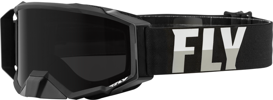 FLY RACING Zone Pro W/C Goggle Blk/White W/Dark Smoke Hydro Lens 37-51874