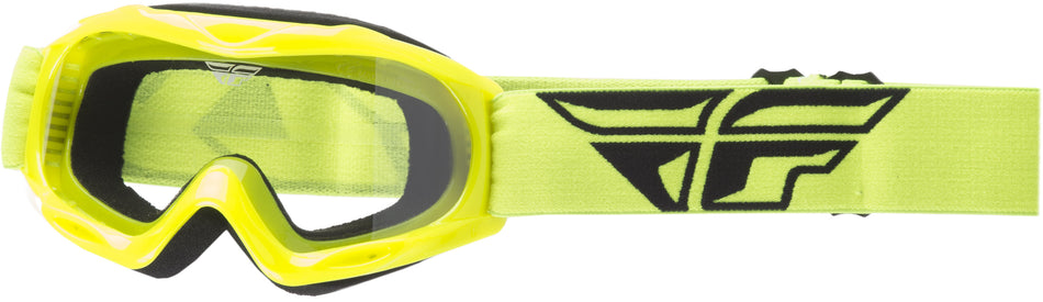 FLY RACING 2018 Focus Youth Goggle Hivis W/Clear Lens 37-4025